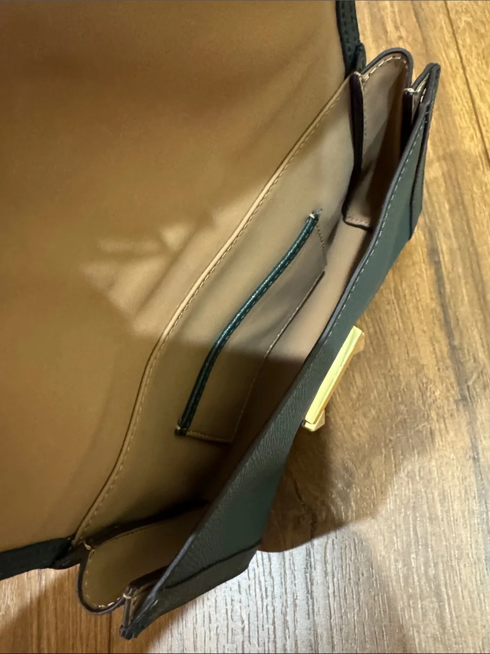 Michael Kors Teal Green Studded Leather Crossbody